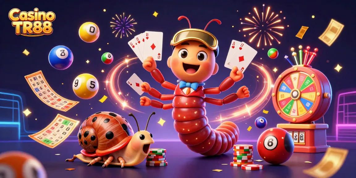 Engaging scene at Casino TR88 showcasing the thrill of gaming with cartoon characters in action.