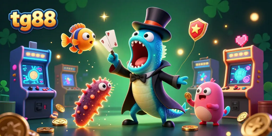 Engage in thrilling gameplay at tg88 with captivating deep-sea characters and casino elements.